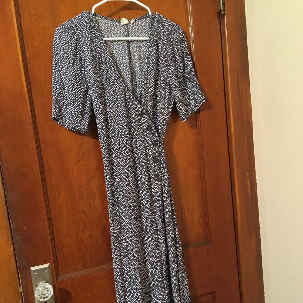 Gap polka dot wrap dress